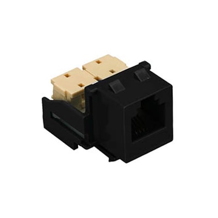 Allen Tel Cat 3 4-Conductor Jack Module, Black AT34-00